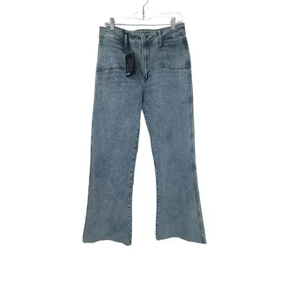 Paige Women's Alivia leenah 32' High Rise Ankle Wide Leg Jeans Size 31 NWT